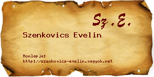 Szenkovics Evelin névjegykártya